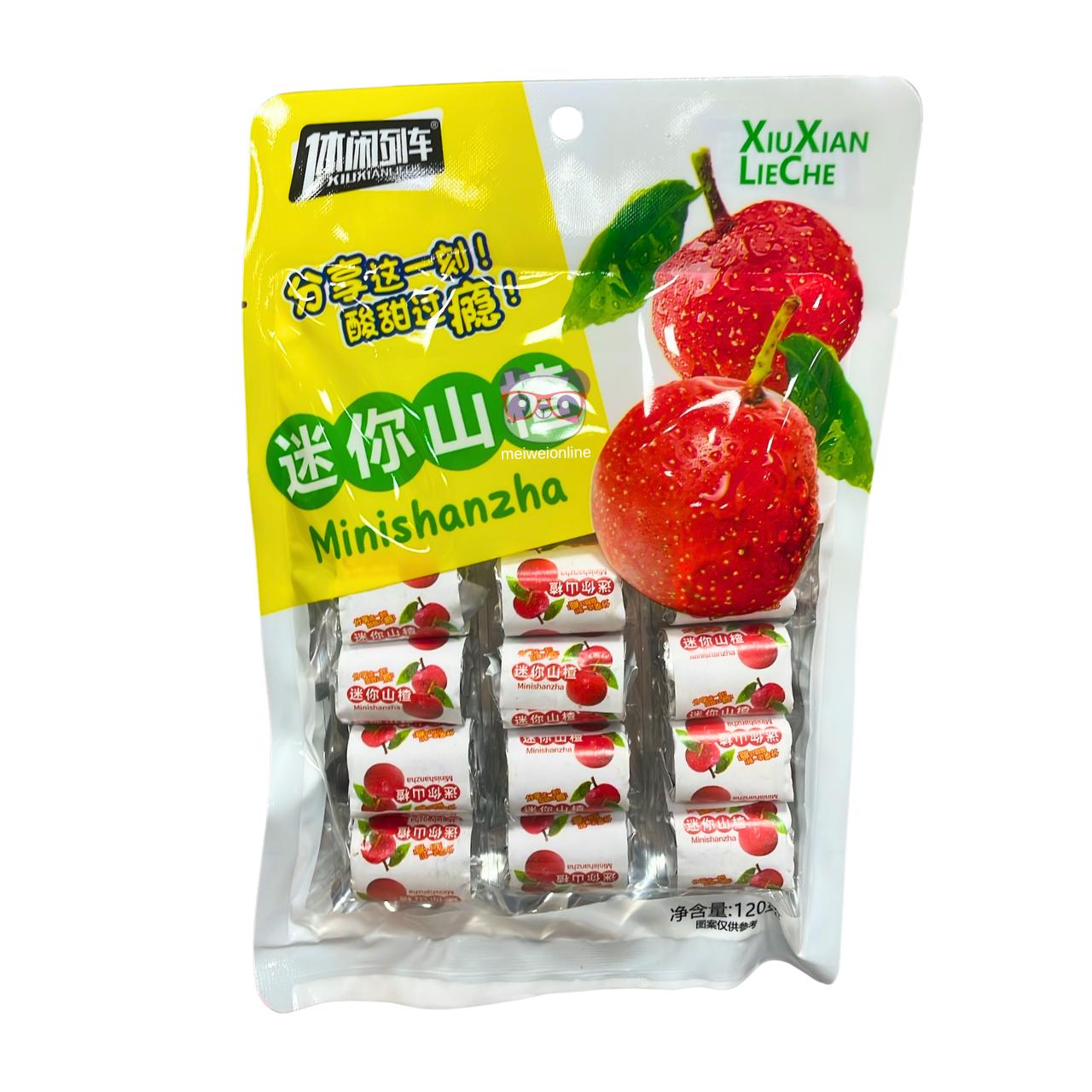 Doce de espinheiro (Minishanzha) - Xiu Xian Lieche 120g