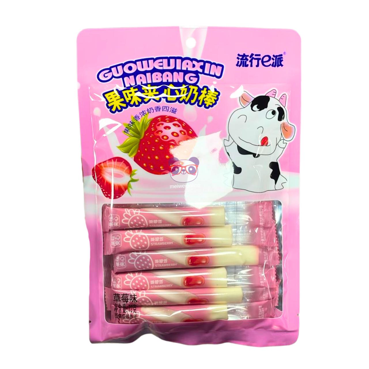 Doce palito de leite sabor morango - NaiBang 72g