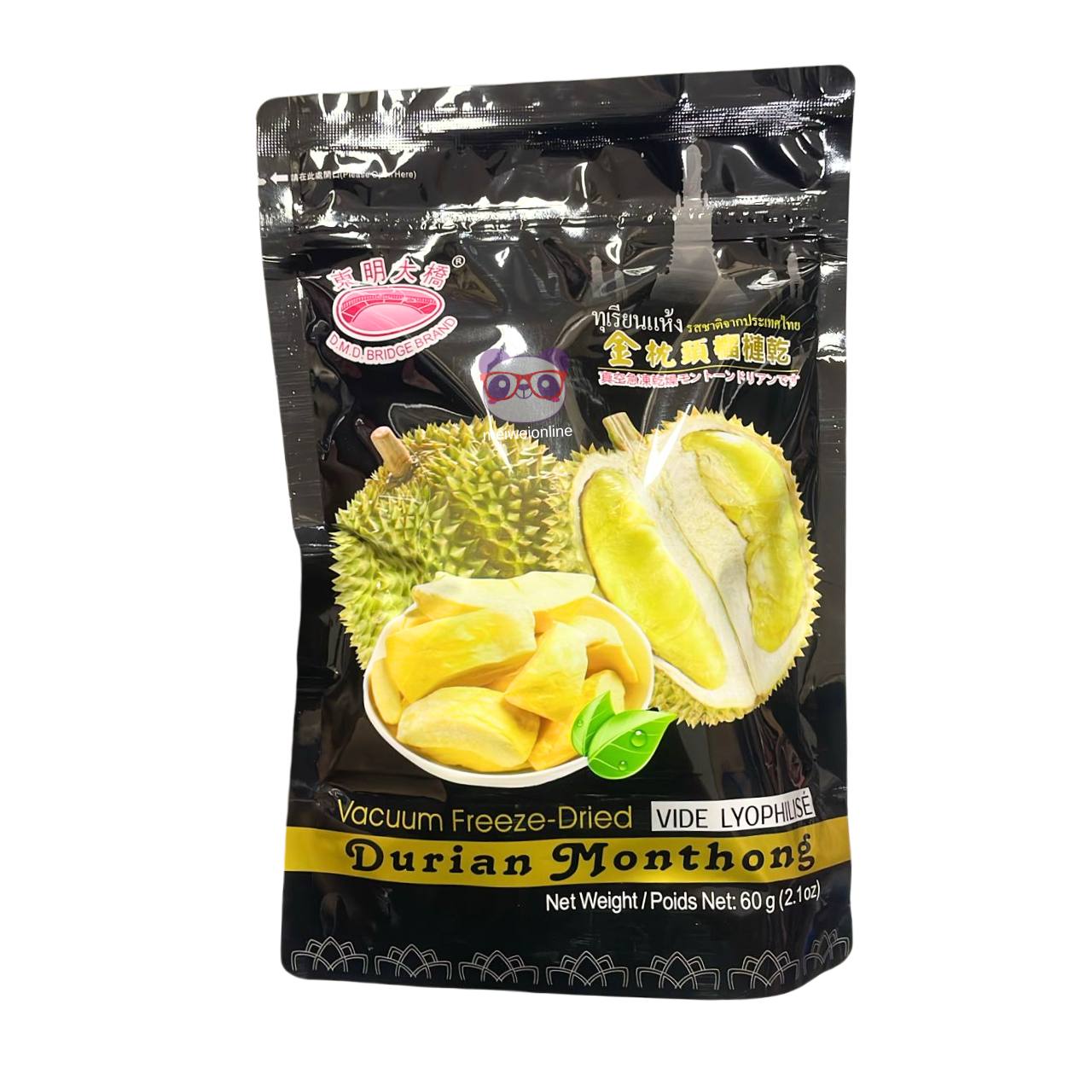 Durião seco (Durian Monthong fruta asiática) - D.M.D Bridge 60g