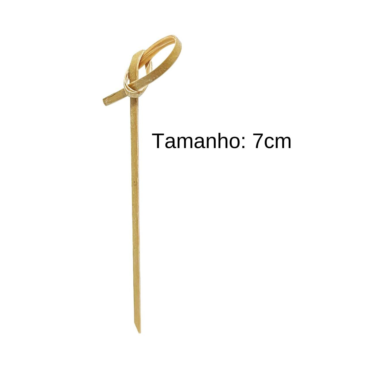 100 Espetinhos de Bambu com Nó - Escolha o tamanho