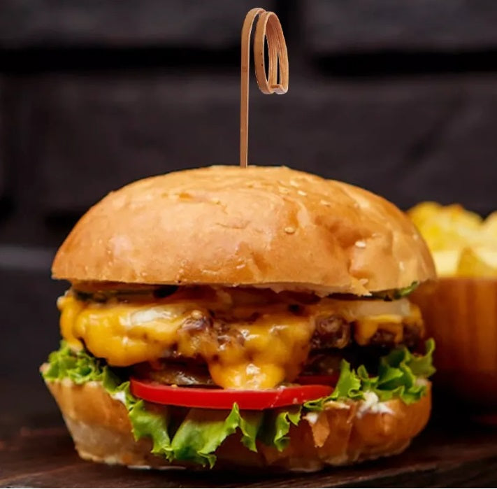 Espetinho de Bambu Anel 10cm - 100 Unidades