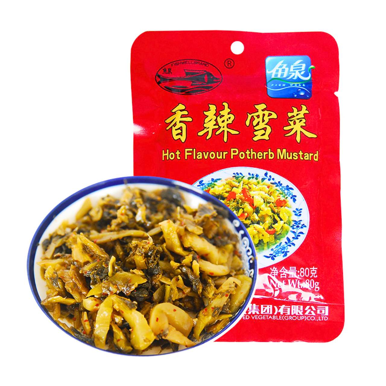 Folha de mostarda picante - Fish Well 80g