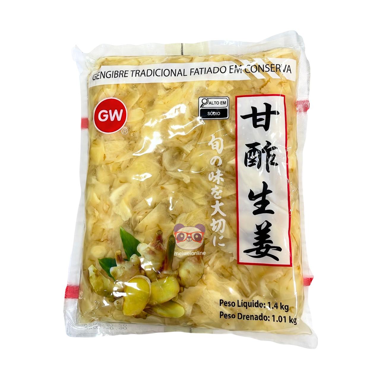 Gengibre fatiado em conserva - GW 1.4kg