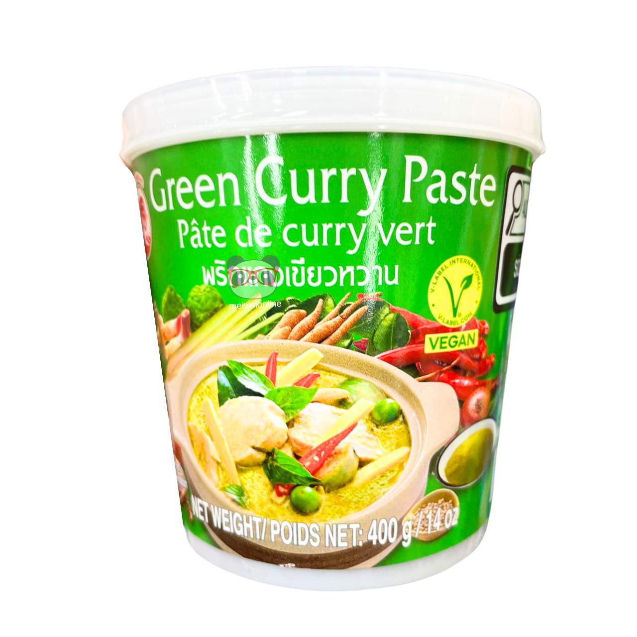 Pasta de Curry verde (Green Curry Paste) - Cock Brand 400g