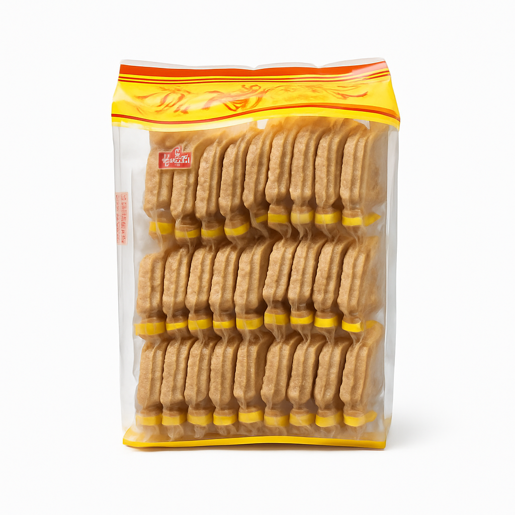 Mei Wei: Biscoito de Queijo Crocante(味觉起司薄饼)- WJ 300g - Embalagem em Fundo Branco
