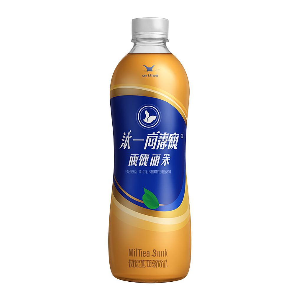 Mei Wei: Chá com Leite Assam(统一阿萨姆奶茶)- Uni-President 500ml - Embalagem em Fundo Branco