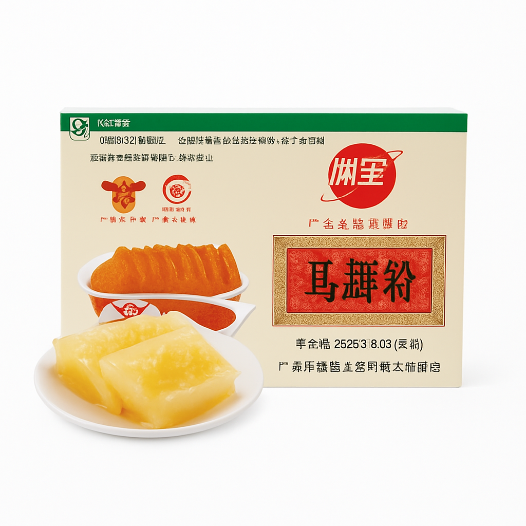 Mei Wei: Fécula de Castanha d'Água(马蹄粉)- Datianzhou 250g - Embalagem em Fundo Branco