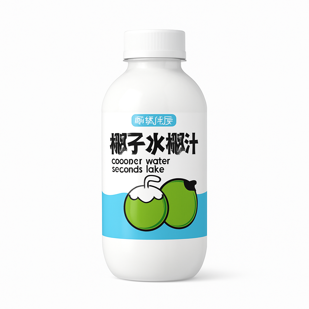 Mei Wei: Água de Coco(椰子水)- Yeziguan 380ml - Embalagem em Fundo Branco