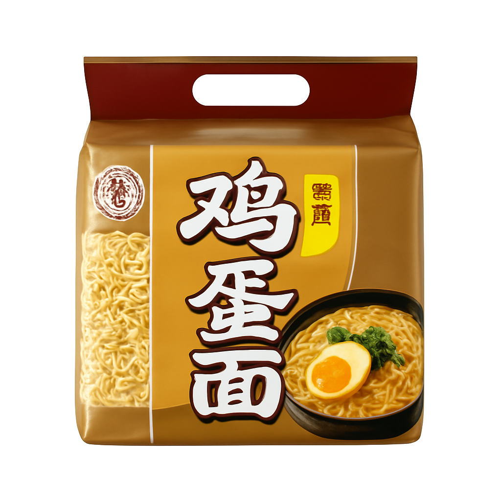 Mei Wei: Macarrão Instantâneo de Ovo(裕丰鸡蛋面)- Yufeng 800g - Embalagem em Fundo Branco