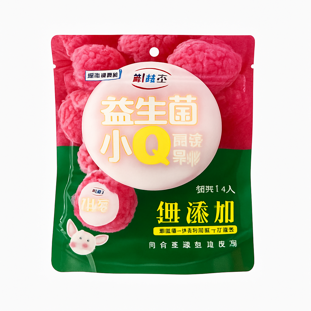 Mei Wei: Gelatina Probiótica de Lichia(荔枝)- SB 280g - Embalagem em Fundo Branco
