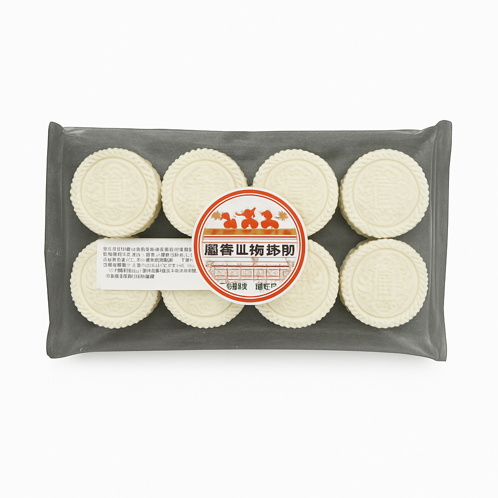 Mei Wei: Bolinho de Aveia com Inhame e Coix(喷喷香燕麦淮山薏米糕)- Wan Wan Xiang 153g - Embalagem em Fundo Branco
