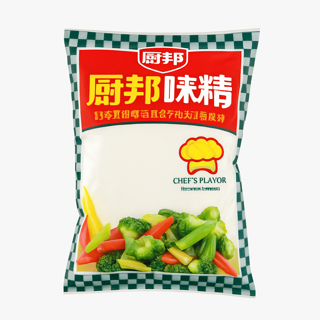 Mei Wei: Glutamato Monossódico(厨邦味精)- Chubang 400g - Embalagem em Fundo Branco