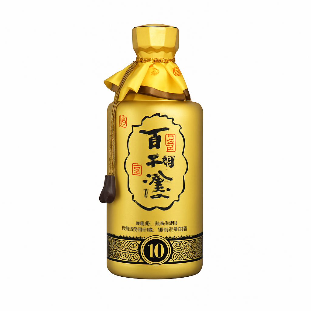 Mei Wei: Baijiu Bainiantutu Century(百年糊涂)- 52° 500ml - Embalagem em Fundo Branco