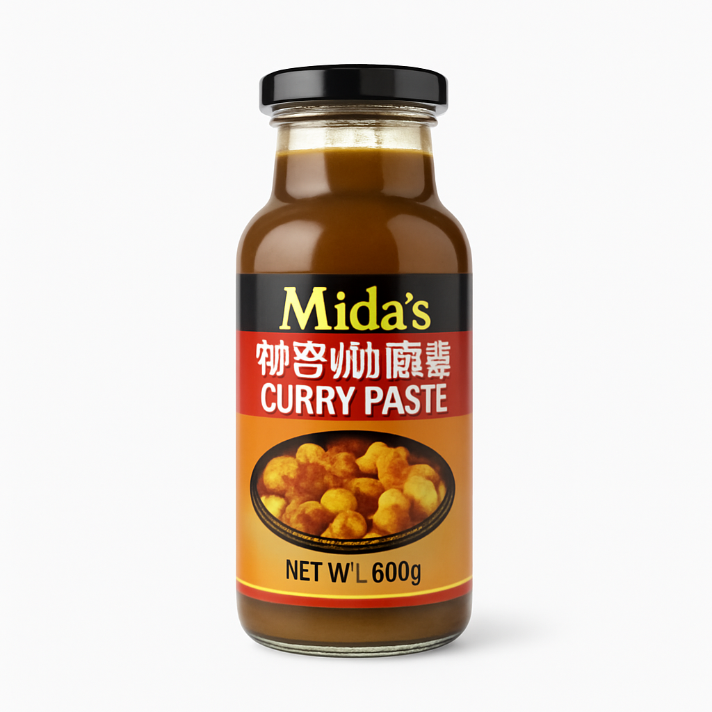 Mei Wei: Óleo de Curry(妙多咖喱油)- Miaoduo 500ml - Embalagem em Fundo Branco