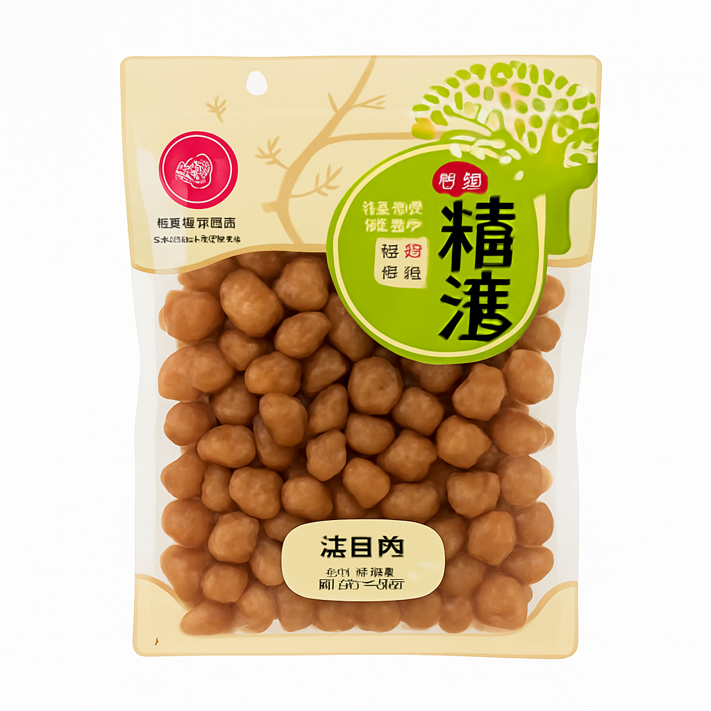 Mei Wei: Longan Seco(桂圆肉)- Guangdong Famous Brand 150g - Embalagem em Fundo Branco
