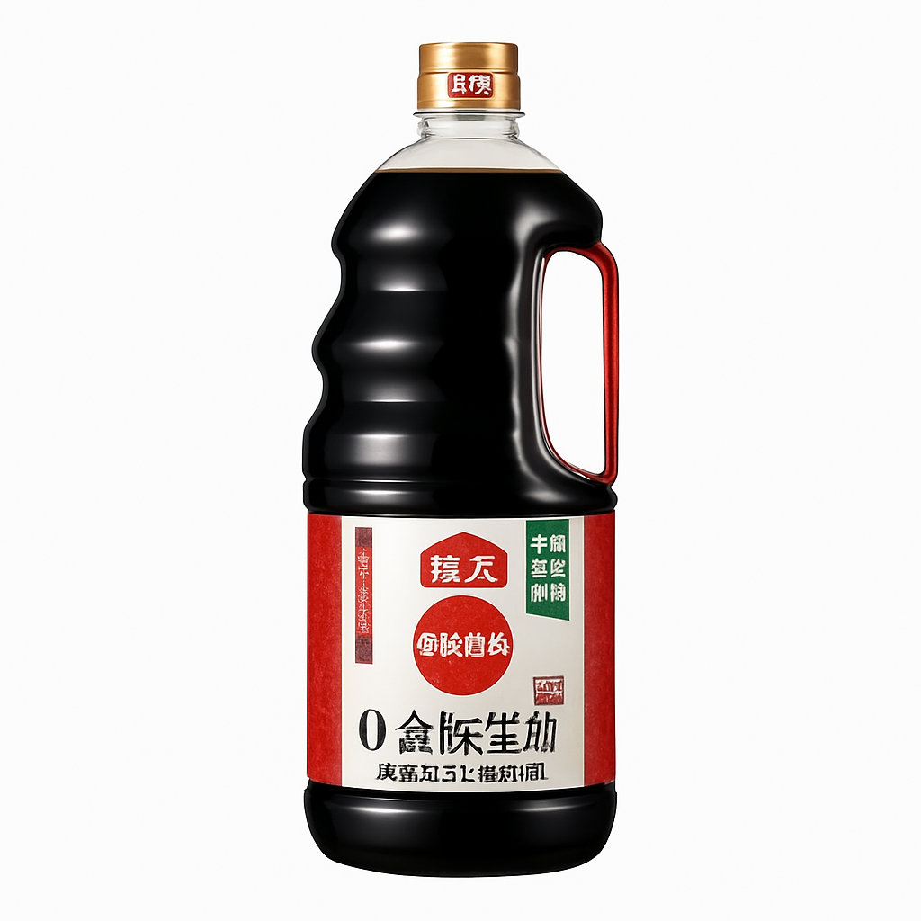 Mei Wei: Molho de Soja Premium(海天特级金标生抽)- Haitian 1,9L - Embalagem em Fundo Branco