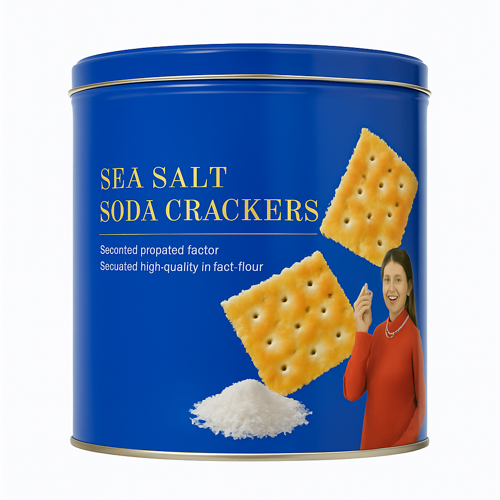 Mei Wei: Biscoito de Sal Marinho(港式风味咸蛋黄饼干)- Lujiagang 238g - Embalagem em Fundo Branco