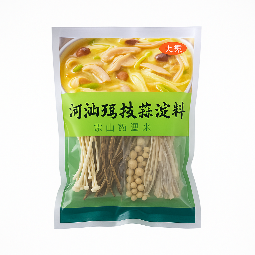 Mei Wei: Tempero para Sopa de Frango com Barriga de Porco(胡椒猪肚鸡汤料)- San Ta 100g - Embalagem em Fundo Branco