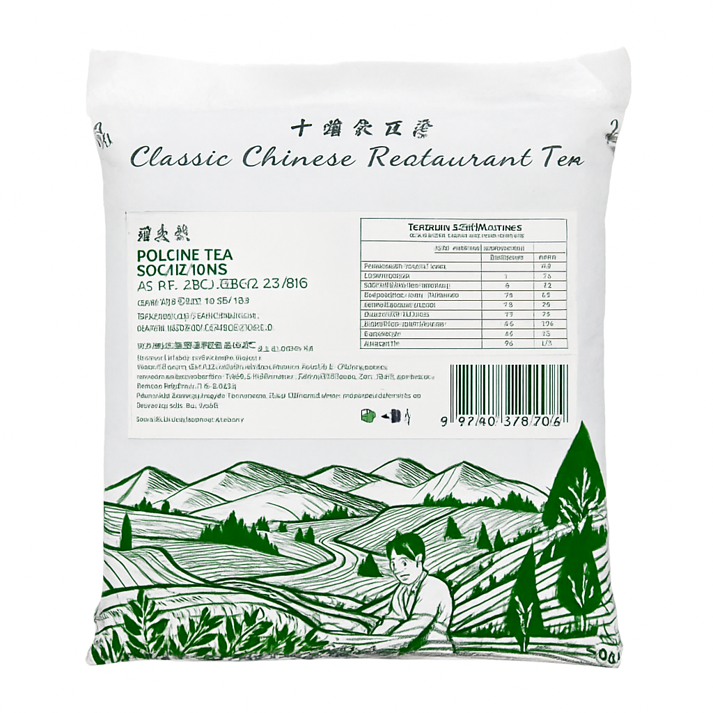 Mei Wei: Chá Oolong (乌龙茶)- Classic Chinese Restaurant Tea 2270g - Embalagem em Fundo Branco