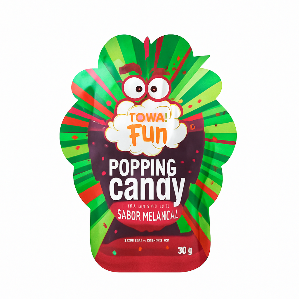 Mei Wei: Popping Candy Melancia(팝핑캔디)- Fun Dip 30g - Embalagem em Fundo Branco