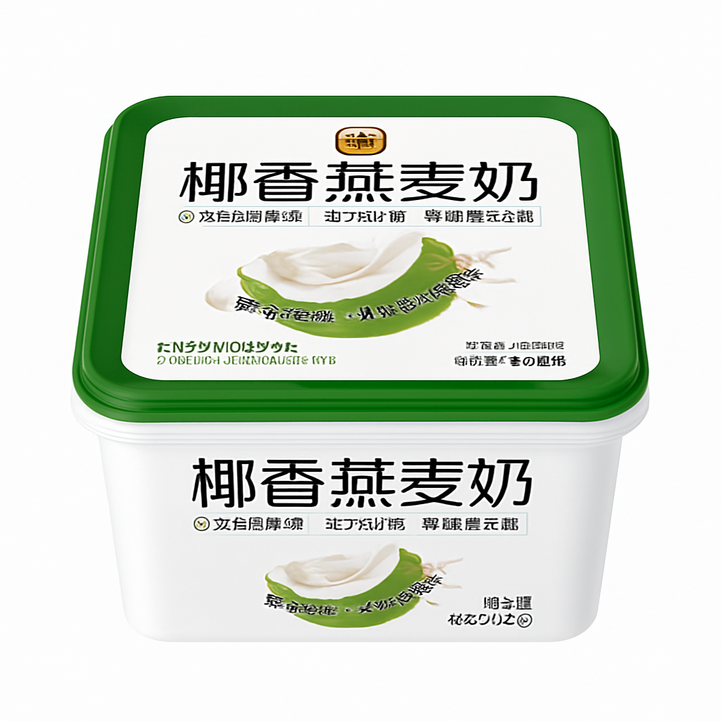 Mei Wei: Leite de Aveia Sabor Coco(椰香燕麦奶)- Jinrihye 360g - Embalagem em Fundo Branco