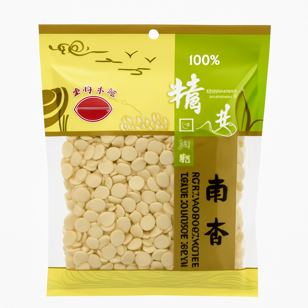 Mei Wei: Semente de Damasco Seca(南杏)- Dongming Daqiao 170g - Embalagem em Fundo Branco