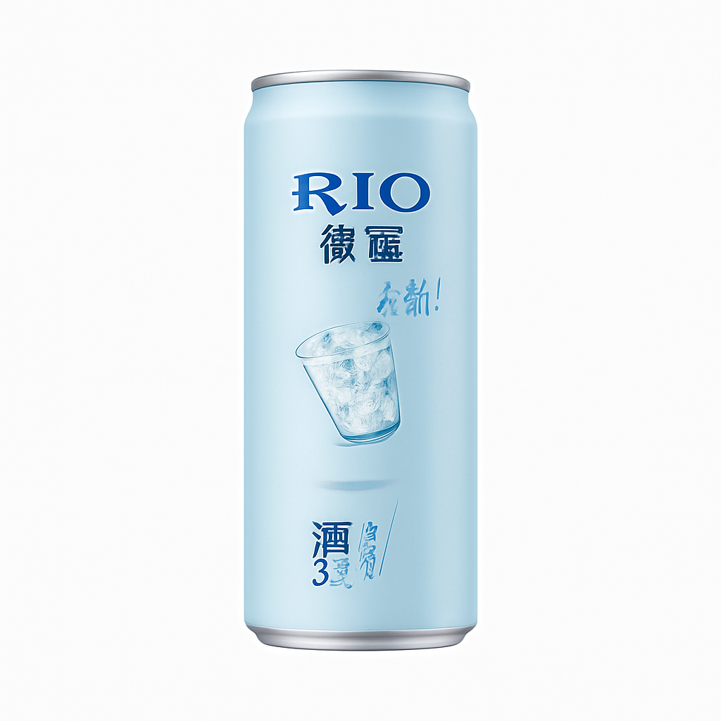 Mei Wei: Rio Bebida Alcoólica(微醺)- Rio 330ml - Embalagem em Fundo Branco