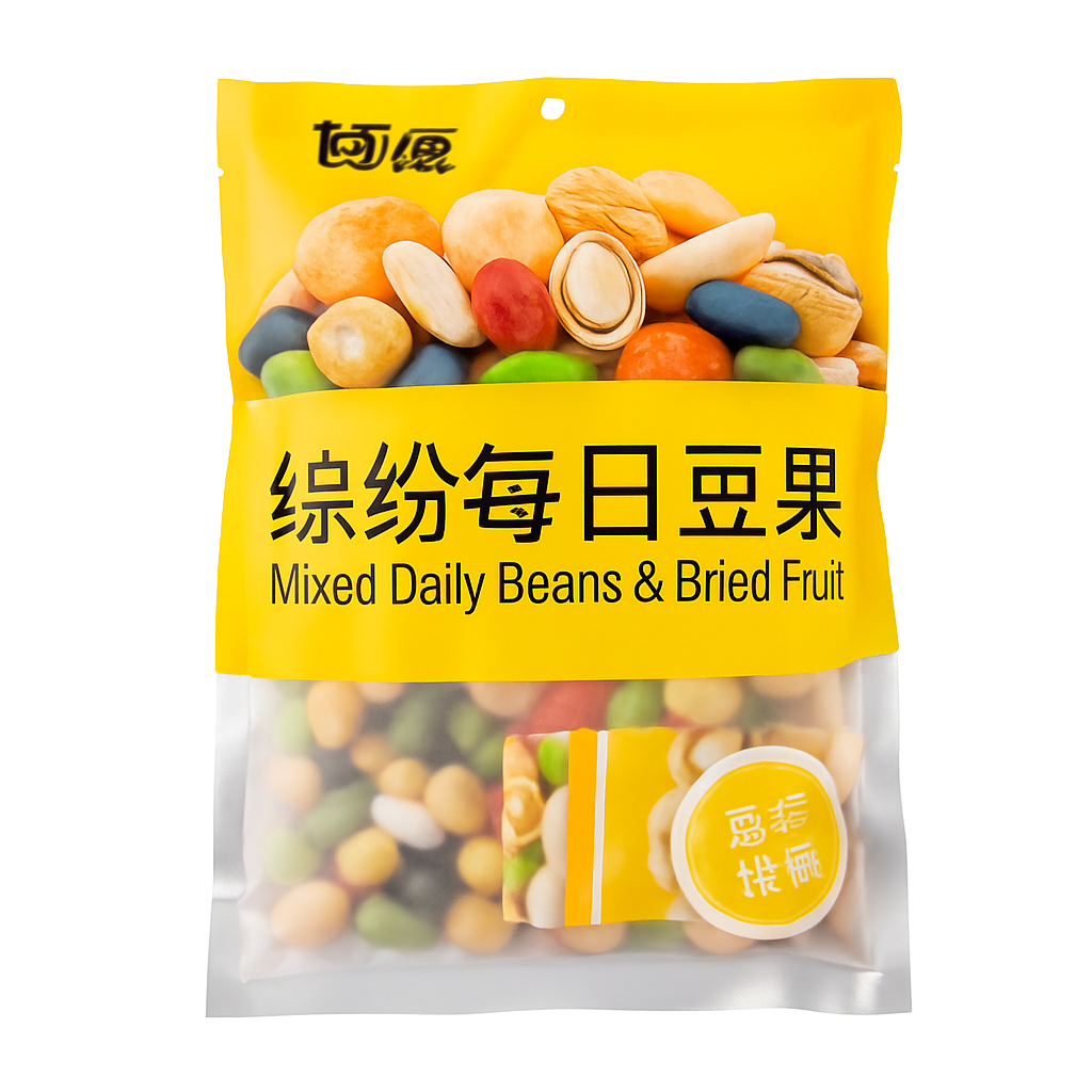Mei Wei: Mix Diário de Grãos e Frutas Secas(缤纷每日豆果)- Ganyuan 208g - Embalagem em Fundo Branco