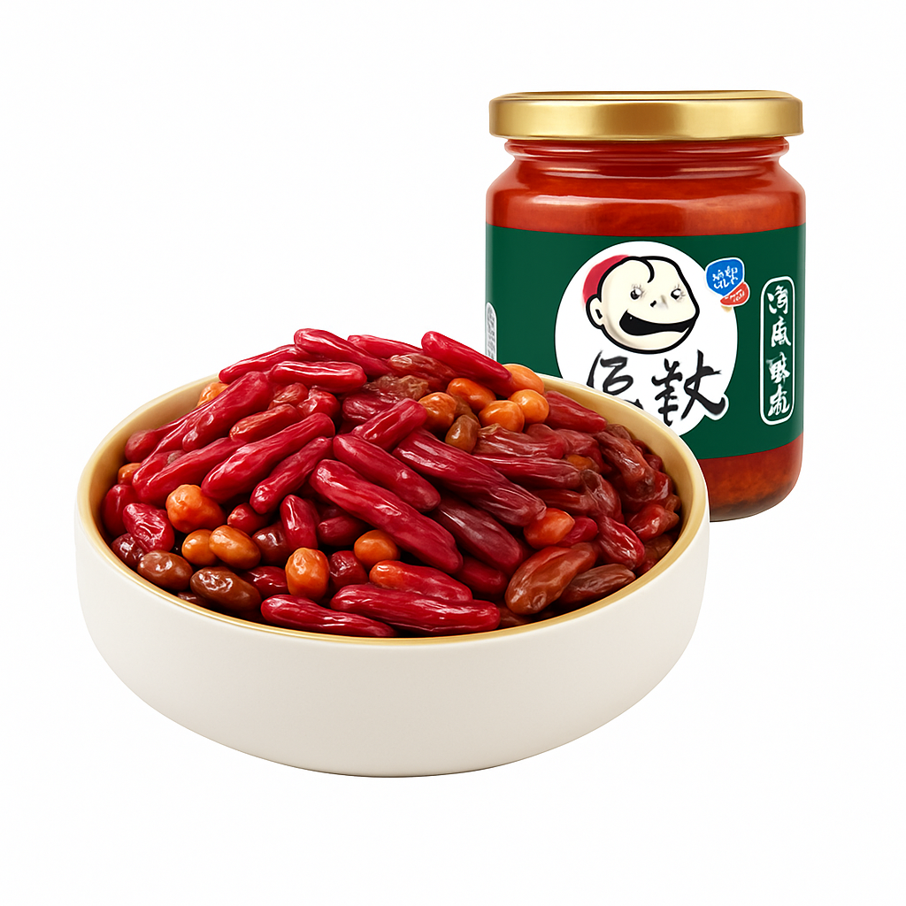 Mei Wei: Broto de Samambaia Refogado (饭扫光爆炒蕨菜)- Fansaoguang 280g - Embalagem em Fundo Branco