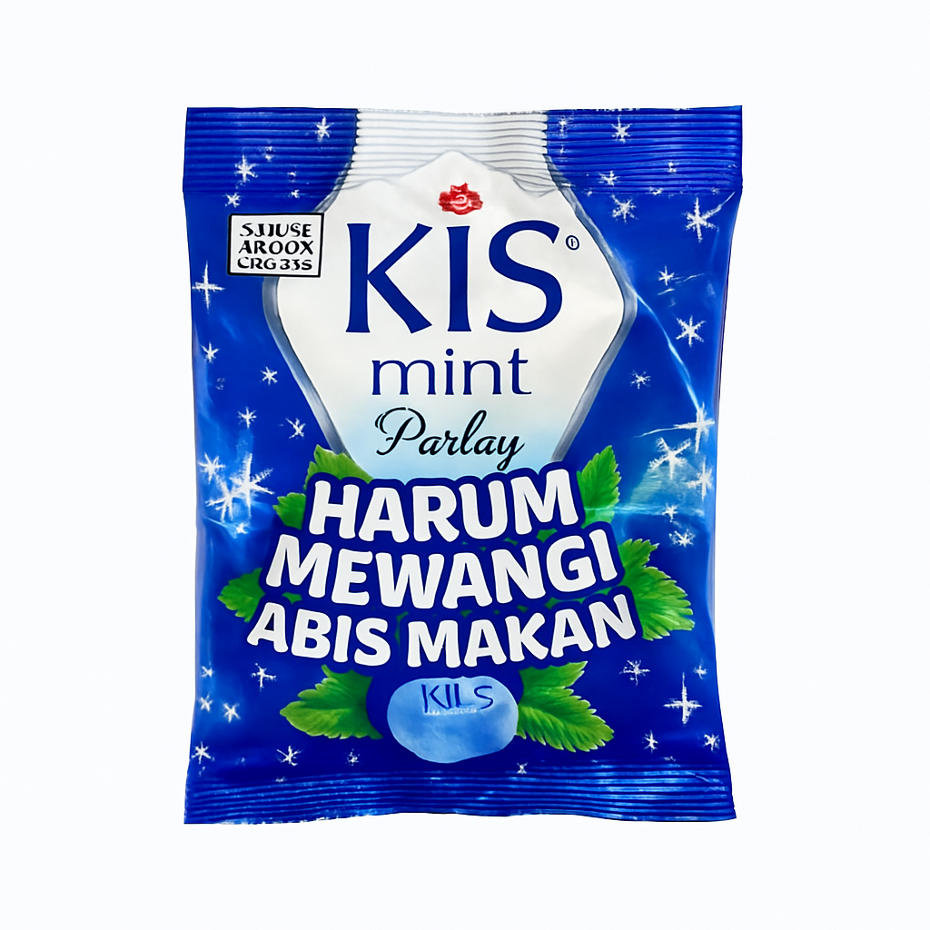 Mei Wei: Bala de Cevada e Menta(麦芽薄荷糖)- KIS 125g - Embalagem em Fundo Branco