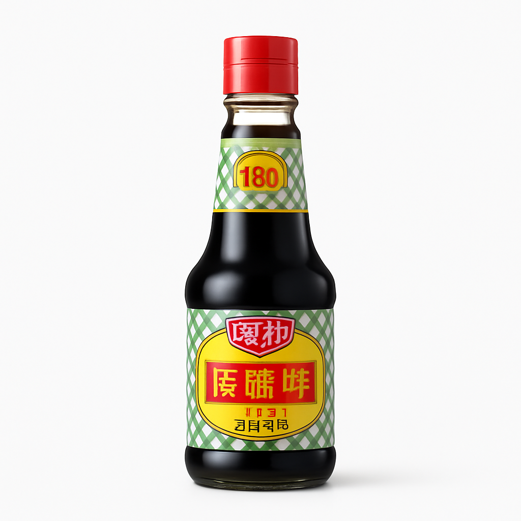 Mei Wei: Molho de Soja Premium(原晒鲜)- Chu Bang 820ml - Embalagem em Fundo Branco
