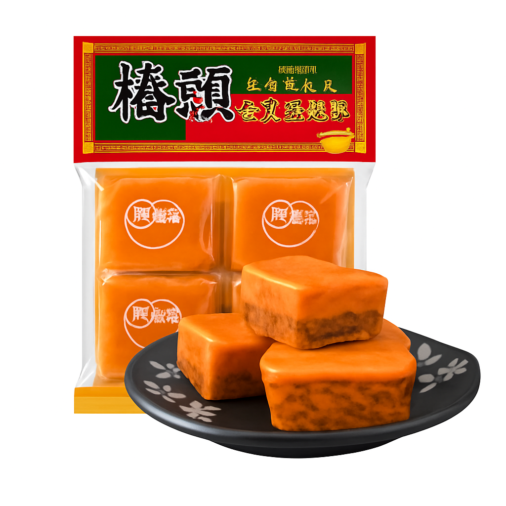 Mei Wei: Tempero para Hot Pot Chongqing(桥头重庆老火锅底料)- Qiaotou 360g - Embalagem em Fundo Branco