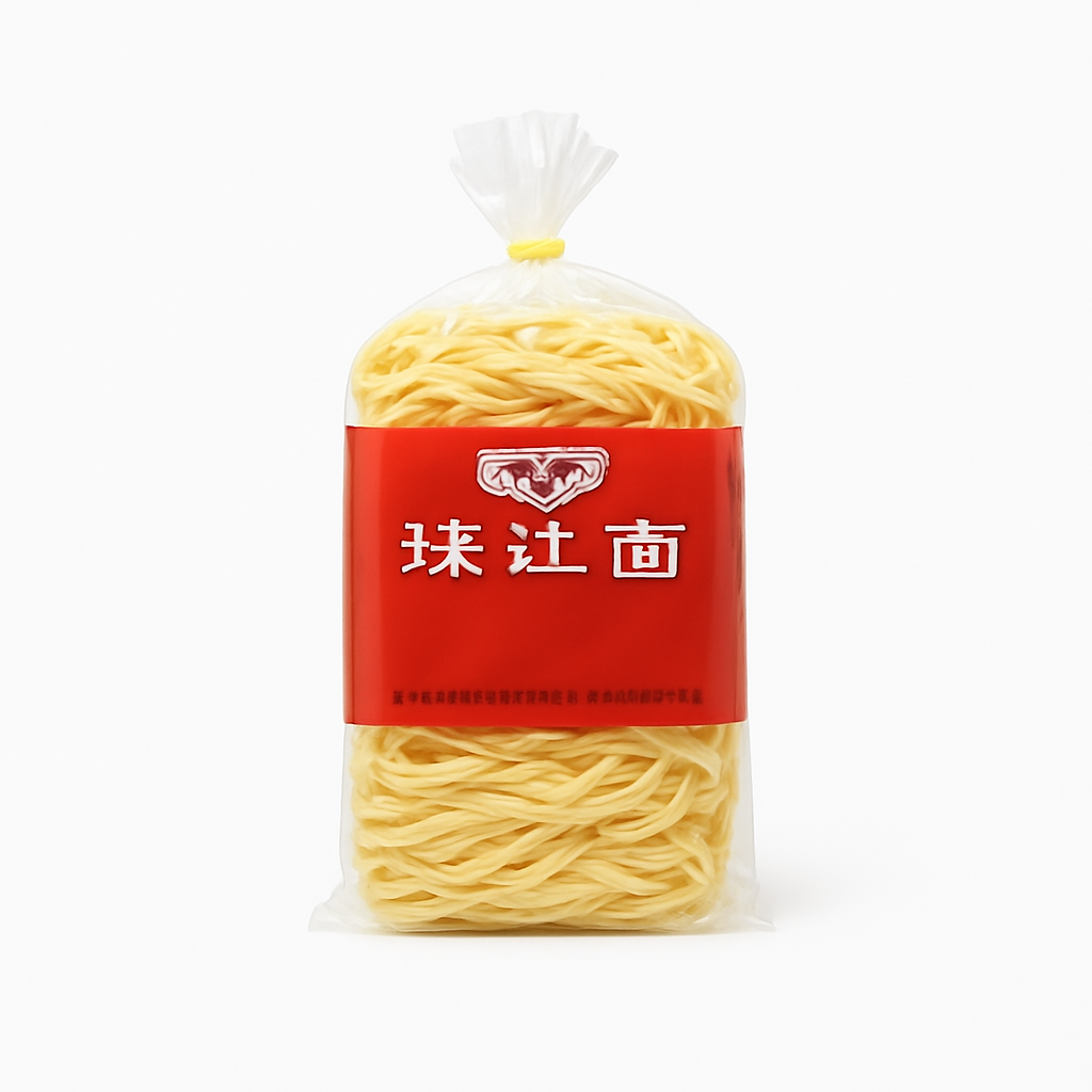 Mei Wei: Macarrão Instantâneo Zhujiang(珠江)- Kuishu 200g - Embalagem em Fundo Branco