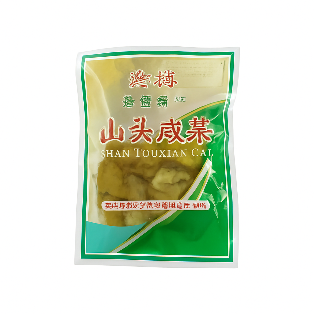 Mei Wei: Conserva de Repolho Chaoshan(汕头咸菜)- Chengbo 250g - Embalagem em Fundo Branco