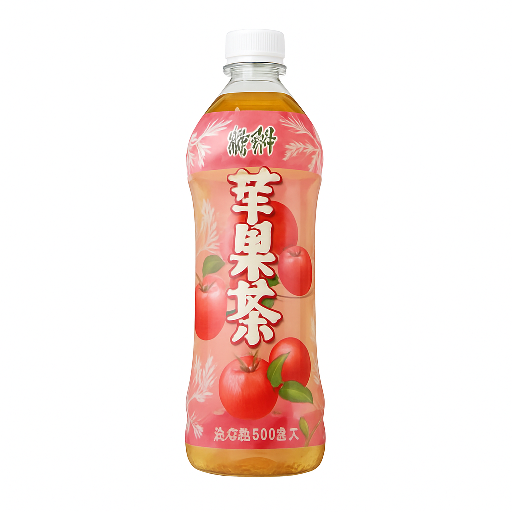 Mei Wei: Chá Oolong de Pêssego(康师傅蜜桃乌龙茶)- Kangshifu 500ml - Embalagem em Fundo Branco