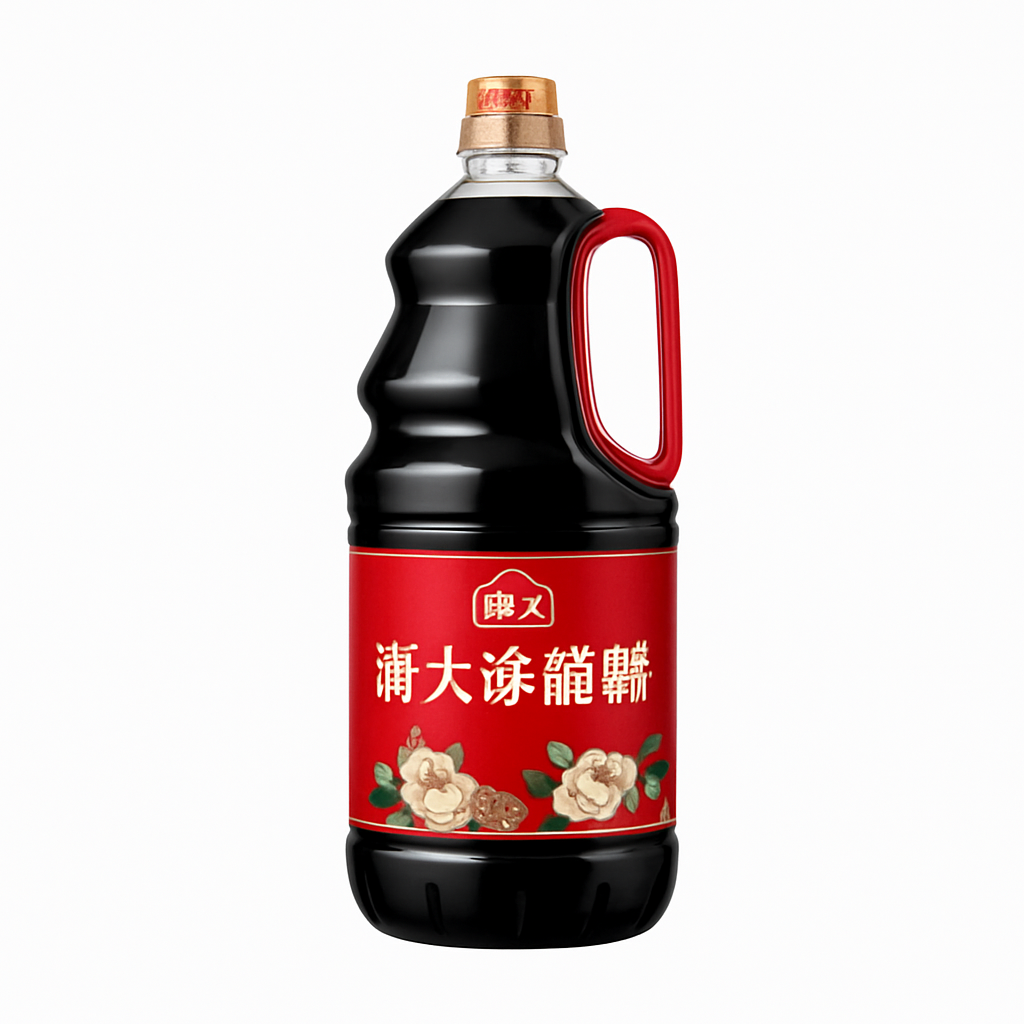 Mei Wei: Vinagre Doce de Arroz Preto(海天添丁甜醋)- Haitian 1,9L - Embalagem em Fundo Branco