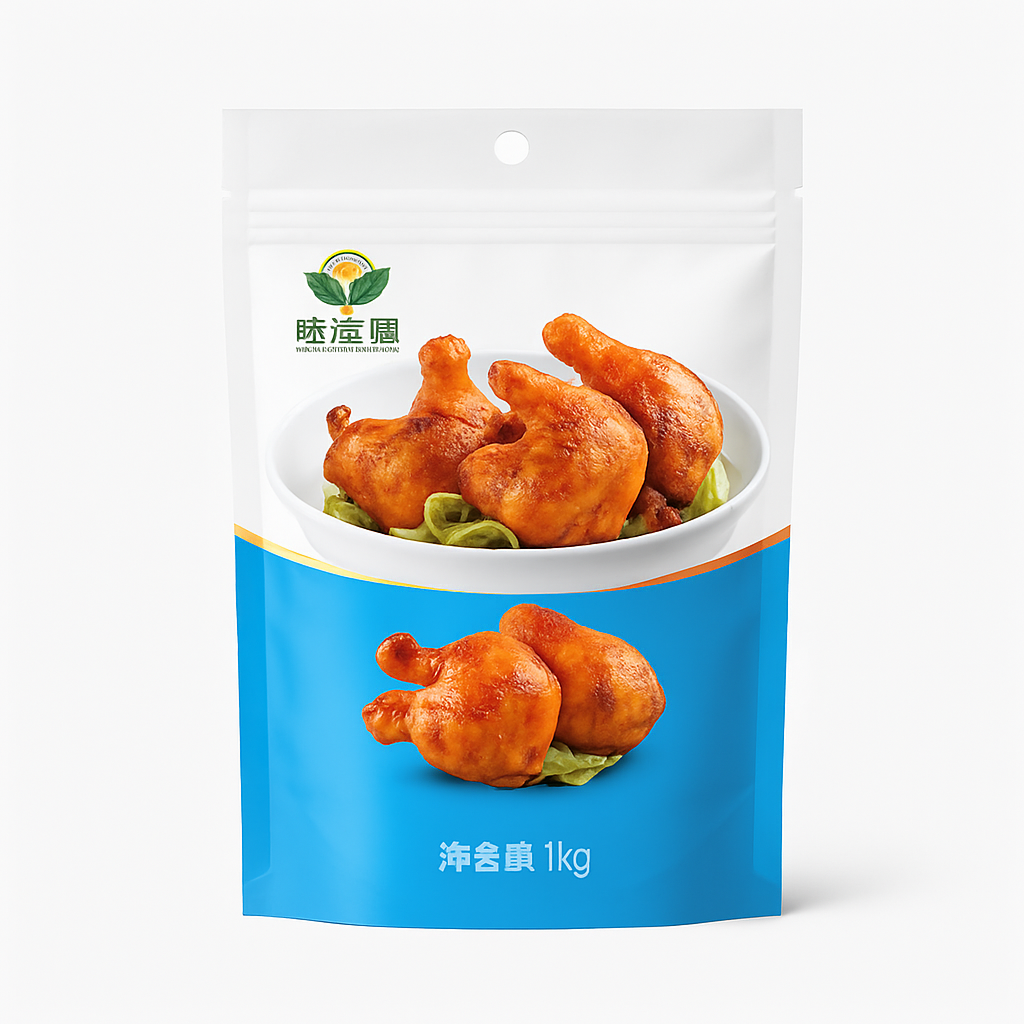 Mei Wei: Tempero para Frango Estilo New Orleans(新奥尔良腌料)- Wei Man Yuan 1kg - Embalagem em Fundo Branco