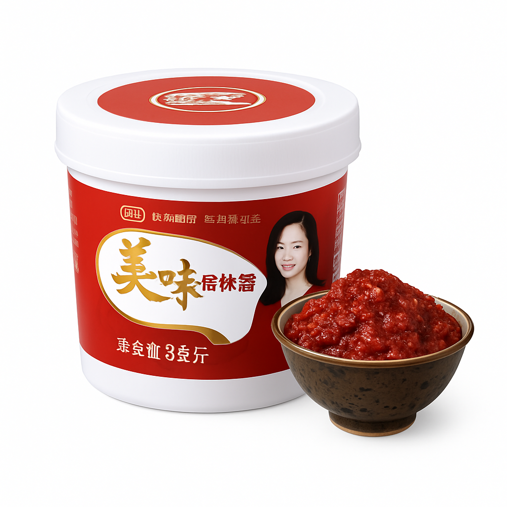 Mei Wei: Molho de Pimenta(麻辣香锅底料)- Meile 3kg - Embalagem em Fundo Branco