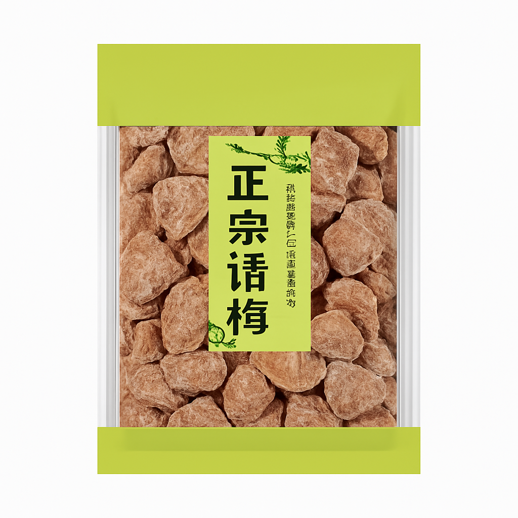 Mei Wei: Ameixa Seca Chinesa(正宗话梅)- Richdays 76g - Embalagem em Fundo Branco
