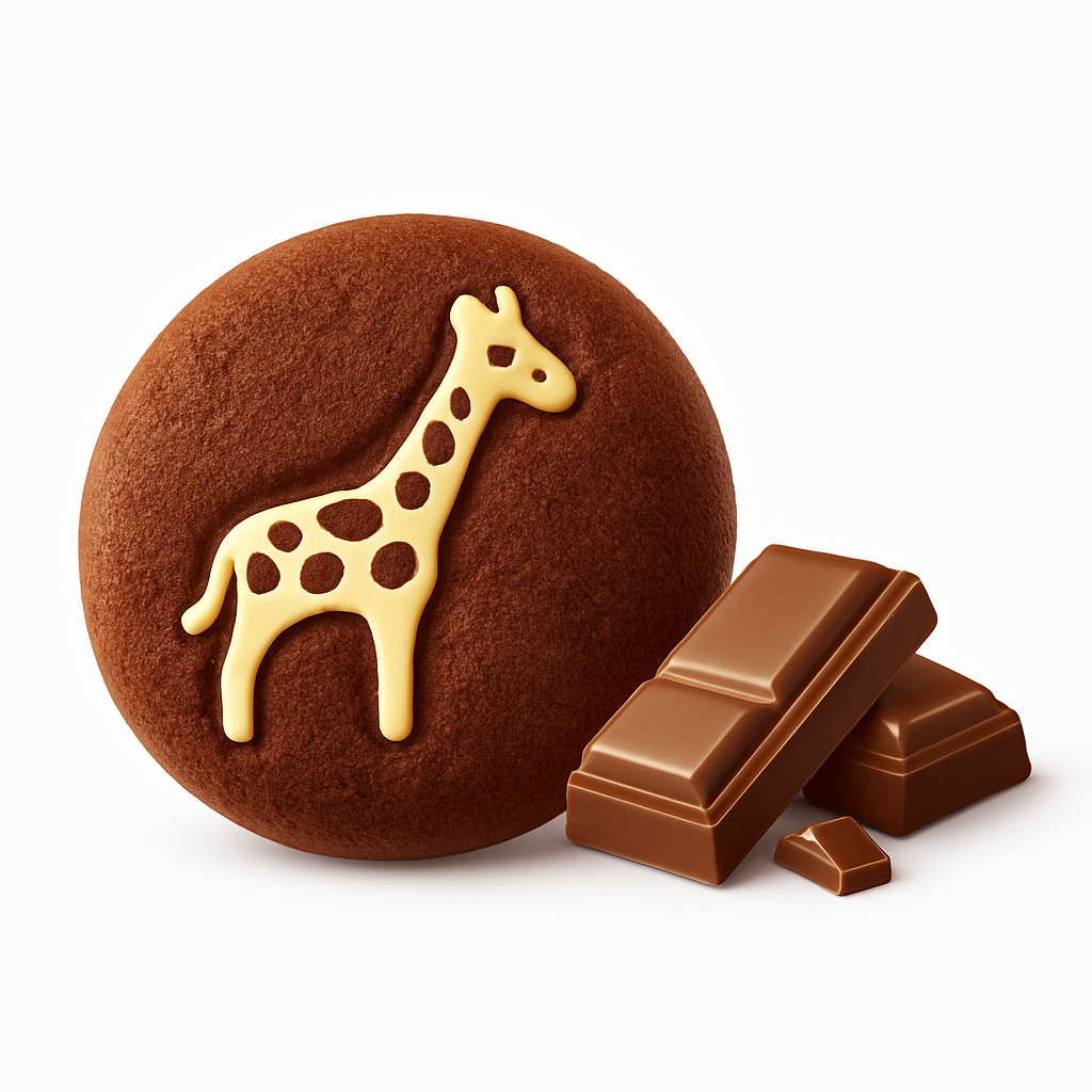 Mei Wei: Bolacha Recheada de Chocolate(爱逸软曲奇)- MICN 90g - Embalagem em Fundo Branco