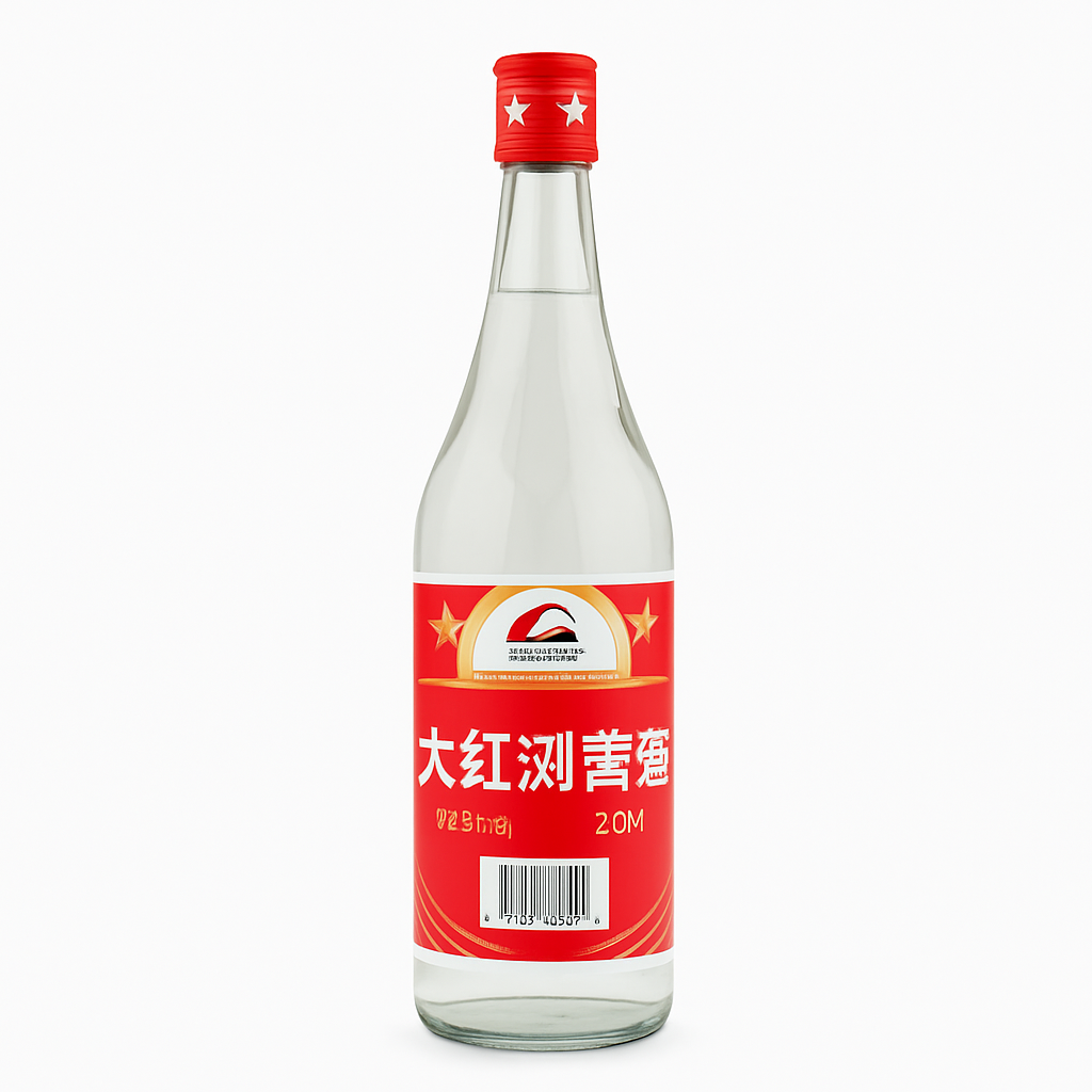Mei Wei: Vinho de Arroz Jiujiang Shuangzheng(九江双蒸)- Jiujiang 500ml - Embalagem em Fundo Branco