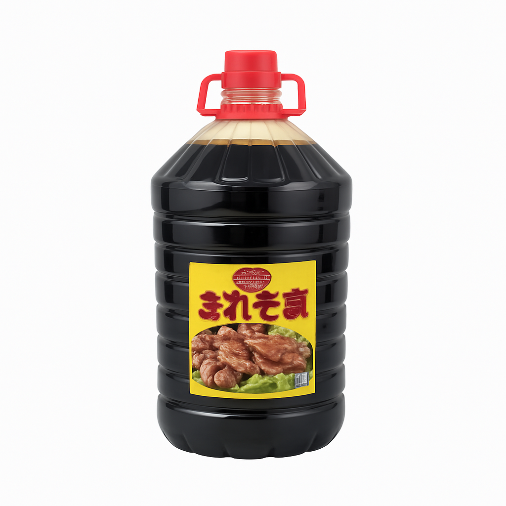 Mei Wei: Molho de Soja Escuro Chubangi(厨邦上色老抽)- Chu Bang 5L - Embalagem em Fundo Branco