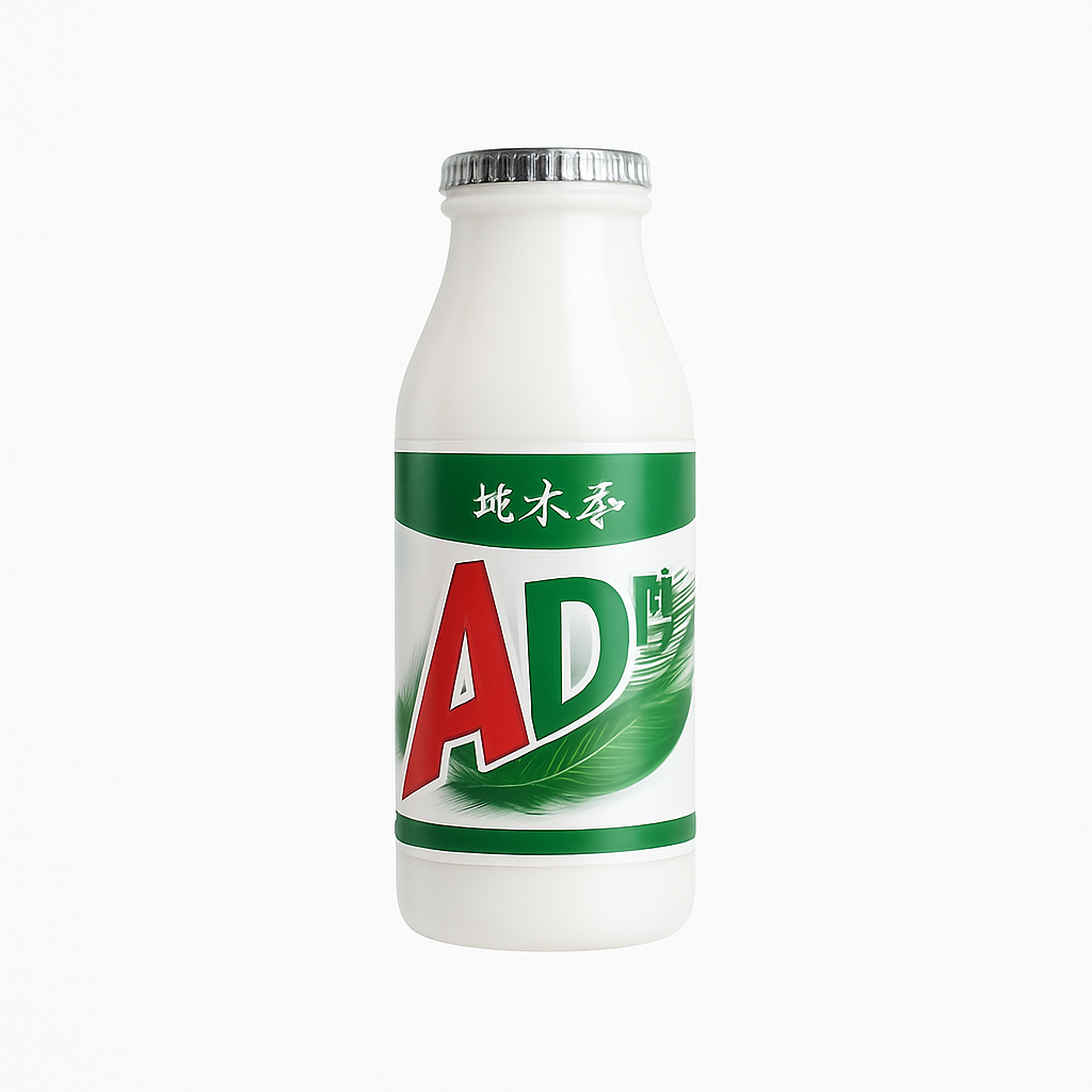 Mei Wei: Leite com Cálcio AD(娃哈哈ad钙奶)- Wahaha 220ml - Embalagem em Fundo Branco