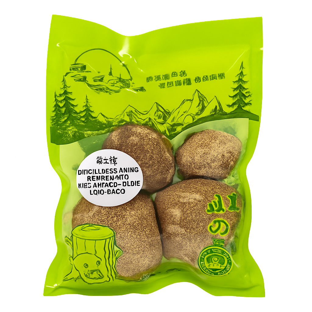 Mei Wei: Cogumelo Juba de Leão Desidratado(猴头菇)- 100g - Embalagem em Fundo Branco