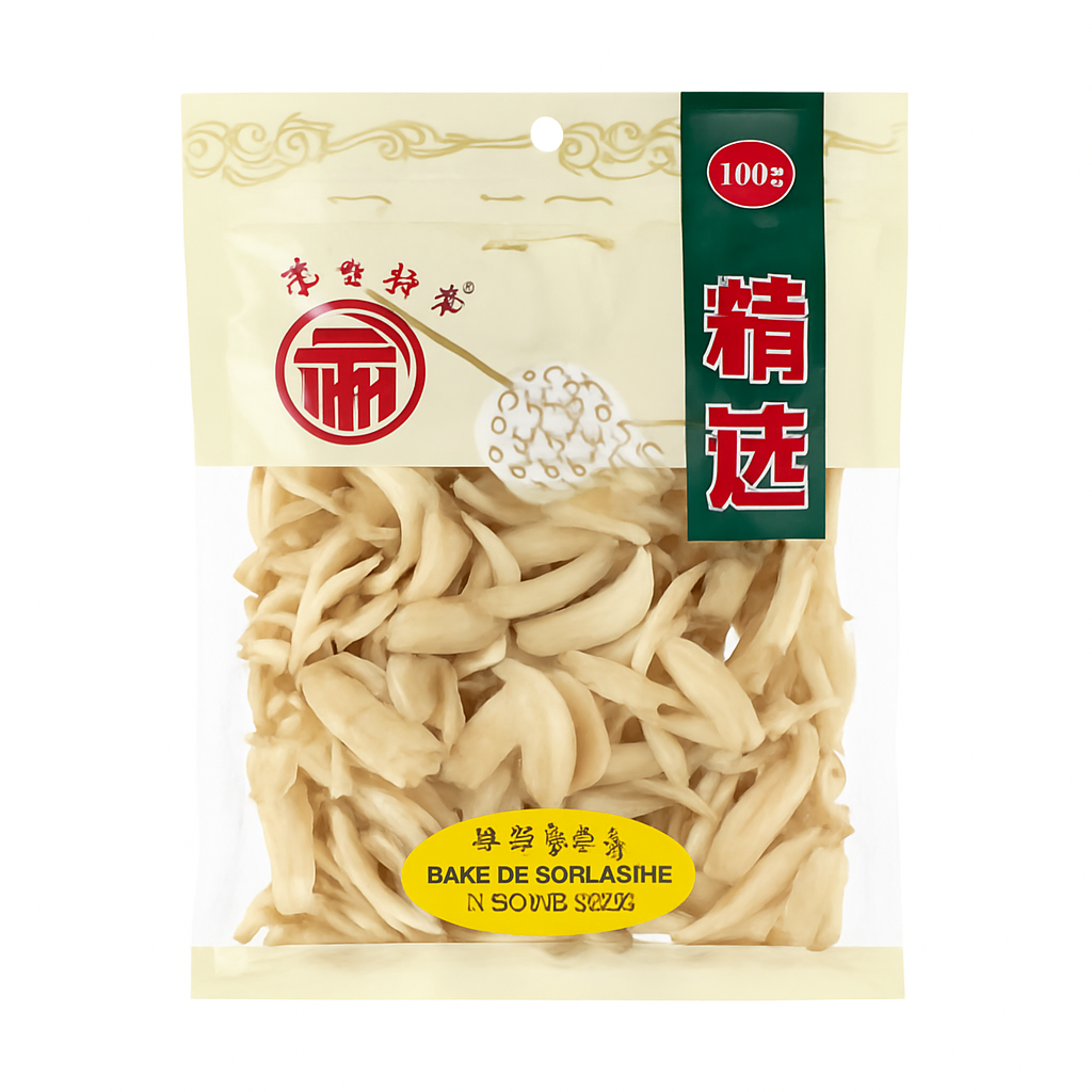 Mei Wei: Cogumelo Shiitake Desidratado(三级百合皇)- WJ 200g - Embalagem em Fundo Branco