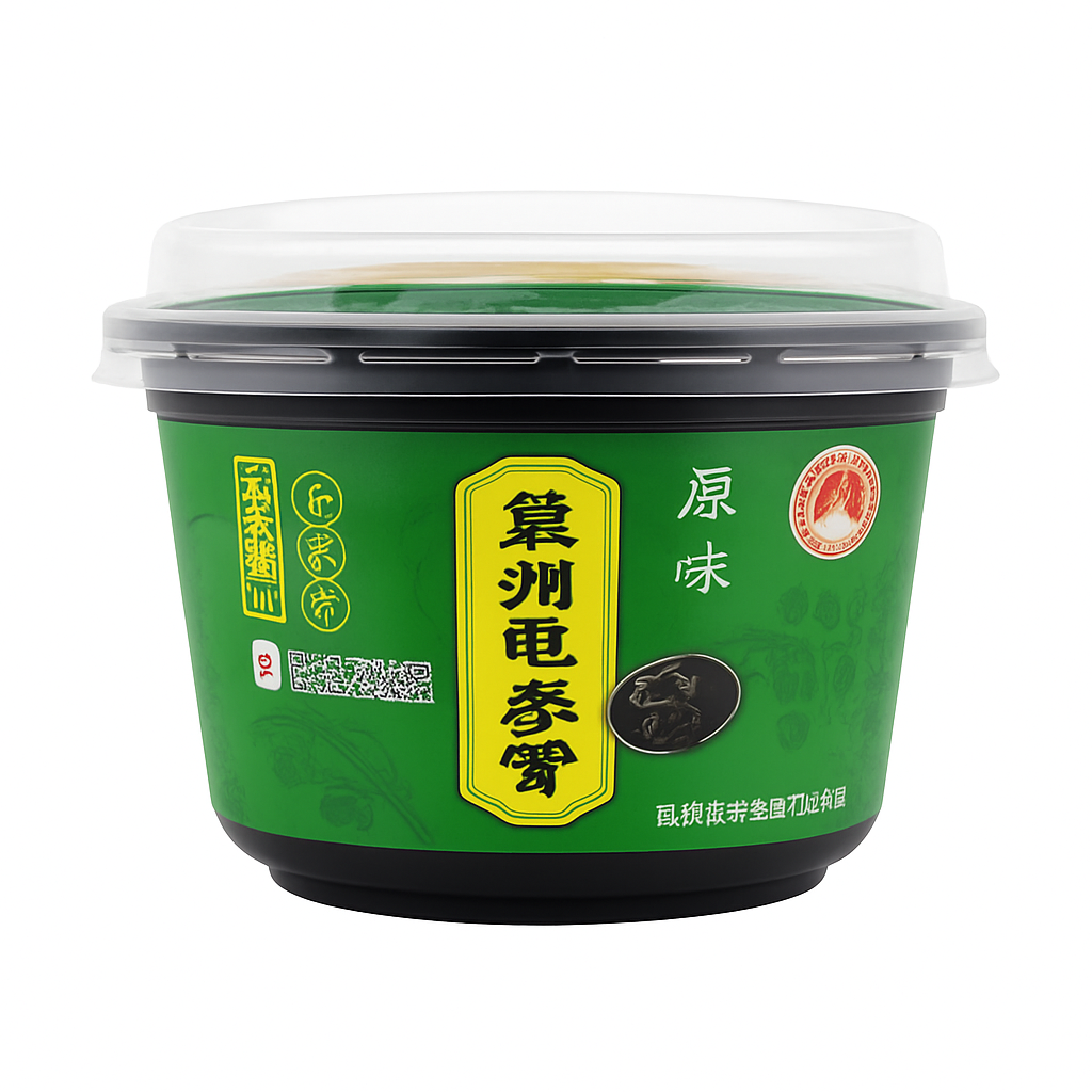 Mei Wei: Gelatina de Tartaruga Dupla Moeda(双钱龟苓膏)- Shuangqian 200g - Embalagem em Fundo Branco