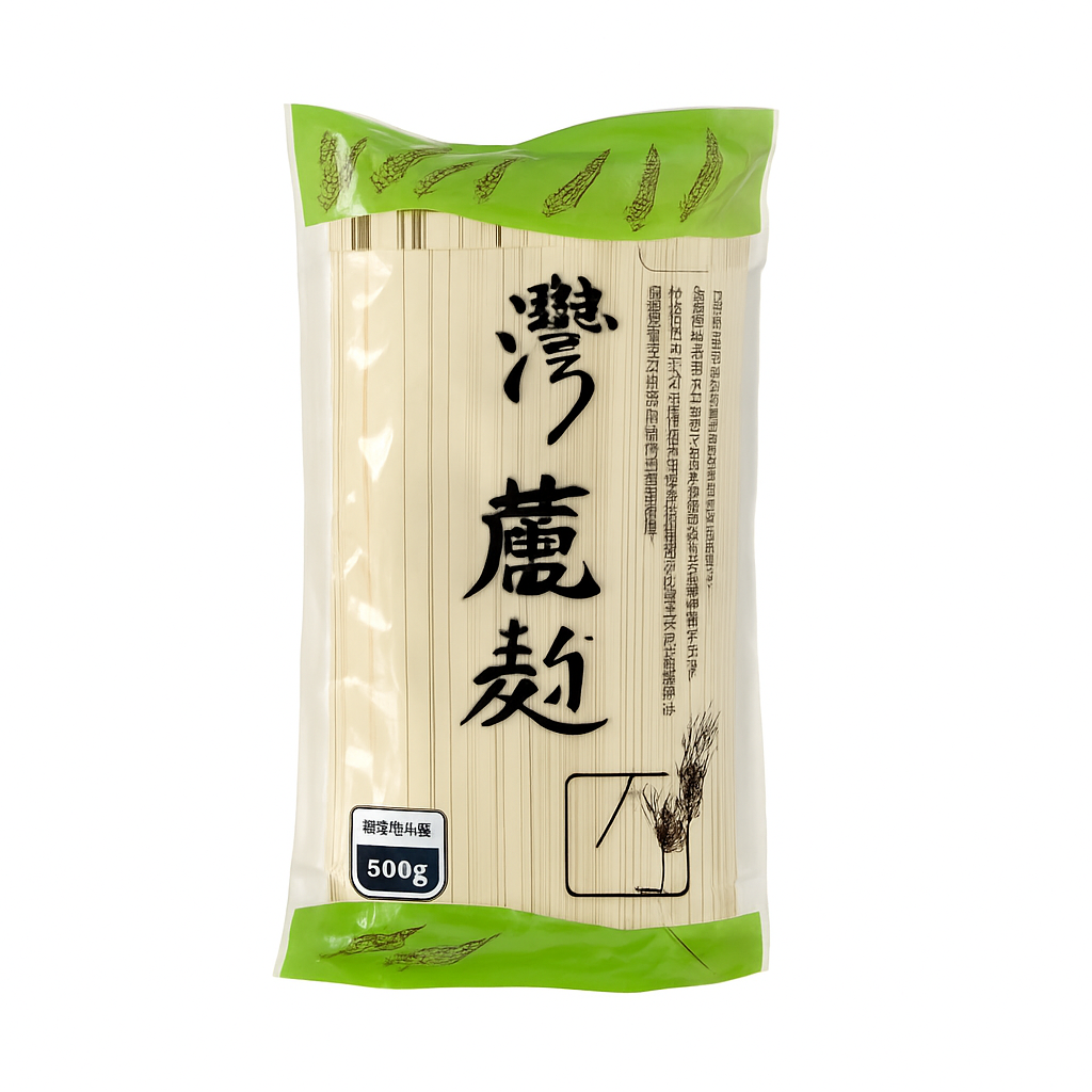 Mei Wei: Macarrão de Fita(带面)- Wan Li Mian 280g - Embalagem em Fundo Branco
