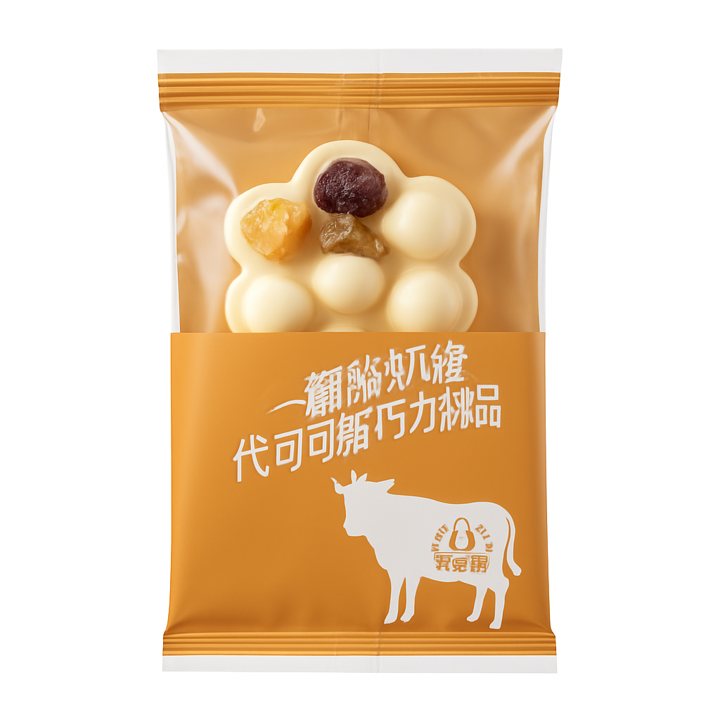Mei Wei: Barra de Iogurte Sabor Mango Pomelo Sago(艾诗浓酸奶棒杨枝甘露味)- Ai Shi Nong 130g - Embalagem em Fundo Branco
