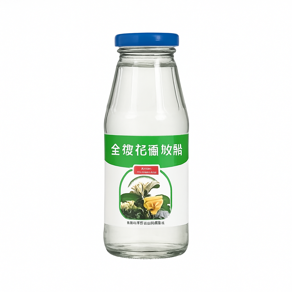 Mei Wei: Chá de Madressilva(金银花露饮料)- Jiuzhaitang 340ml - Embalagem em Fundo Branco