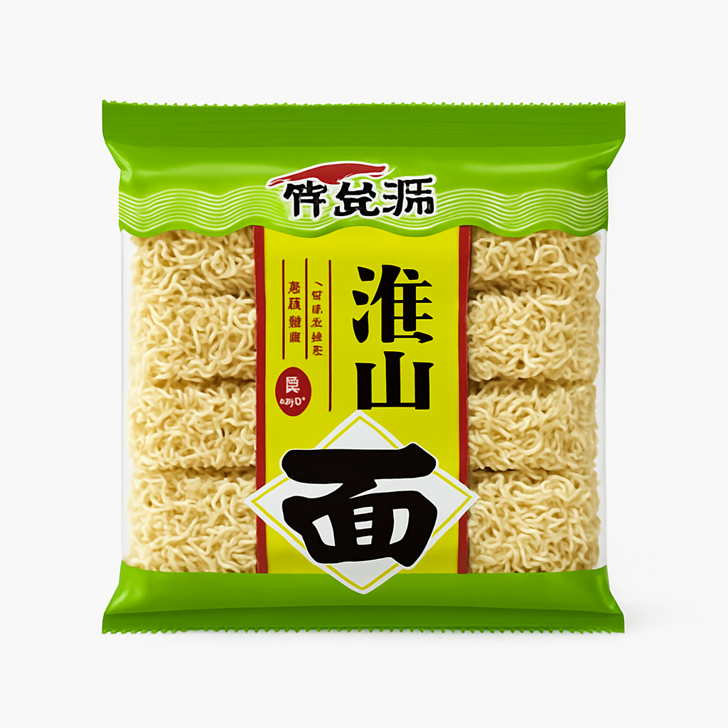 Mei Wei: Macarrão de Inhame(淮山面)- Yimaiyuan 700g - Embalagem em Fundo Branco